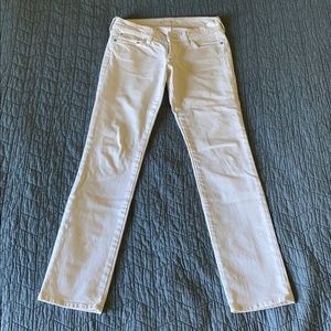 Mavi Jeans- low rise white womens jean.